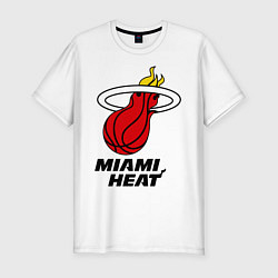 Мужская slim-футболка Miami Heat-logo