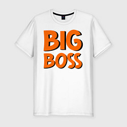 Футболка slim-fit Big Boss, цвет: белый