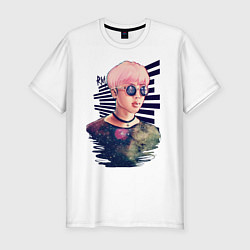 Футболка slim-fit BTS RM, цвет: белый