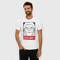 Футболка slim-fit Disenchantment Disobey, цвет: белый — фото 2