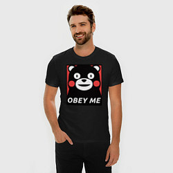 Футболка slim-fit Kumamon: Obey Me, цвет: черный — фото 2