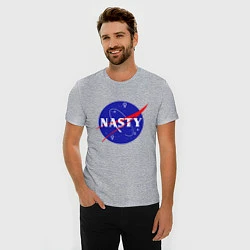 Футболка slim-fit Nasty NASA, цвет: меланж — фото 2