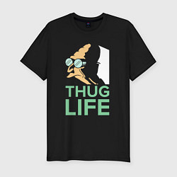 Мужская slim-футболка Zoidberg: Thug Life