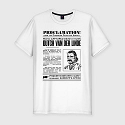 Мужская slim-футболка RDR II: Proclamation