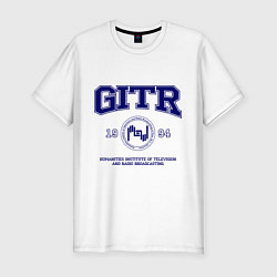 Футболка slim-fit GITR University, цвет: белый