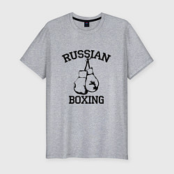 Футболка slim-fit Russian Boxing, цвет: меланж