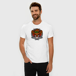 Футболка slim-fit Biker Mice from Mars Throttle, цвет: белый — фото 2