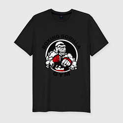 Мужская slim-футболка Boxing gorilla gym