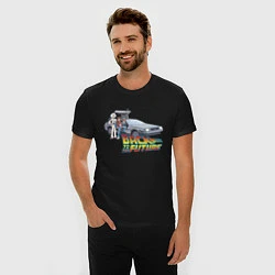 Футболка slim-fit Back to the future, цвет: черный — фото 2