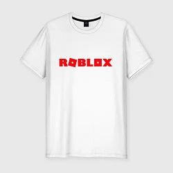 Футболка slim-fit Roblox Logo, цвет: белый