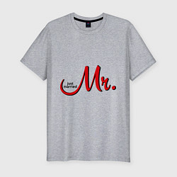 Мужская slim-футболка Mr. Just married