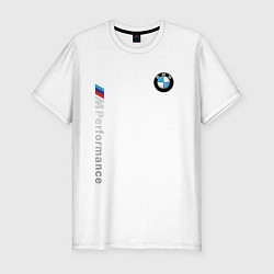 Футболка slim-fit BMW M PERFORMANCE БМВ, цвет: белый