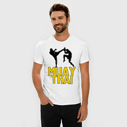 Футболка slim-fit Muay Thai, цвет: белый — фото 2