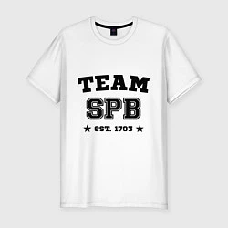 Мужская slim-футболка Team SPB est. 1703