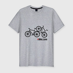 Футболка slim-fit Bike Love, цвет: меланж