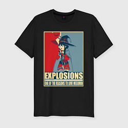 Футболка slim-fit Мегумин, цвет: черный