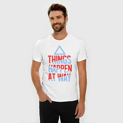 Футболка slim-fit Things Happen at Way, цвет: белый — фото 2