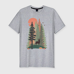 Футболка slim-fit Forest Adventure, цвет: меланж