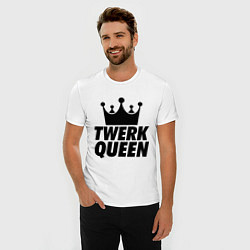 Футболка slim-fit Twerk Queen, цвет: белый — фото 2