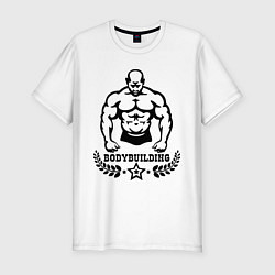 Футболка slim-fit Bodybuilding, цвет: белый