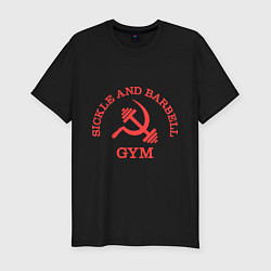 Футболка slim-fit Sickle & Barbell: Gym, цвет: черный