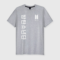 Мужская slim-футболка BTS Korea