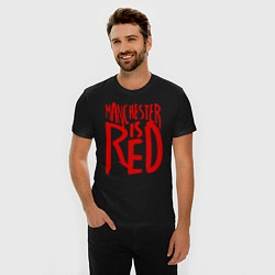 Футболка slim-fit Manchester is Red, цвет: черный — фото 2