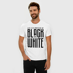 Футболка slim-fit Juventus: Black & White, цвет: белый — фото 2