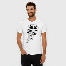 Футболка slim-fit Marshmello King, цвет: белый — фото 2