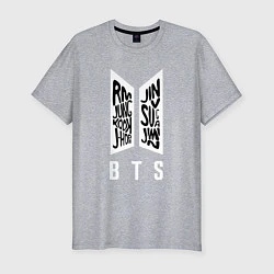 Мужская slim-футболка BTS Band