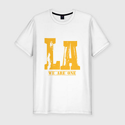 Футболка slim-fit Lakers: We Are One, цвет: белый