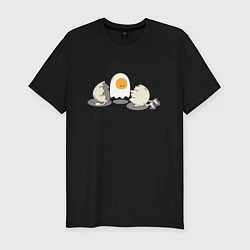 Мужская slim-футболка Egg Soul