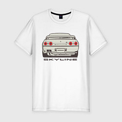 Футболка slim-fit Nissan Skyline R32, цвет: белый