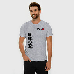 Футболка slim-fit MASS EFFECT N7, цвет: меланж — фото 2