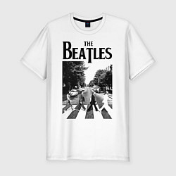 Мужская slim-футболка The Beatles: Mono Abbey Road