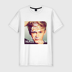 Мужская slim-футболка Keep Calm & Love Niall Horan