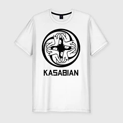 Футболка slim-fit Kasabian: Symbol, цвет: белый