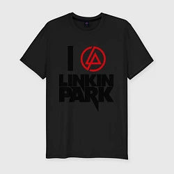 Футболка slim-fit I love Linkin Park, цвет: черный