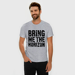 Футболка slim-fit Bring me the horizon, цвет: меланж — фото 2