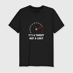 Футболка slim-fit It's a target, not a limit, цвет: черный