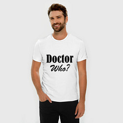 Футболка slim-fit Doctor Who?, цвет: белый — фото 2