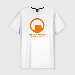 Мужская slim-футболка Black Mesa: Research Facility