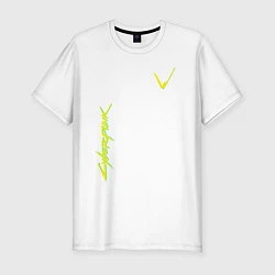 Мужская slim-футболка Cyberpunk 2077: V-Style