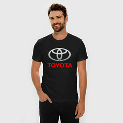 Футболка slim-fit TOYOTA, цвет: черный — фото 2