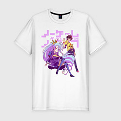 Футболка slim-fit No Game No Life, цвет: белый