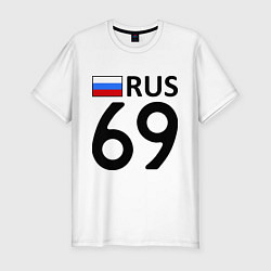 Мужская slim-футболка RUS 69