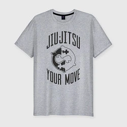 Футболка slim-fit Jiu Jitsu, цвет: меланж