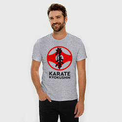 Футболка slim-fit Karate Kyokushin, цвет: меланж — фото 2