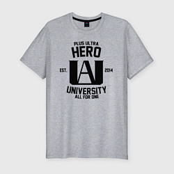 Мужская slim-футболка MHA - PLUS ULTRA HERO UNIVERSITY