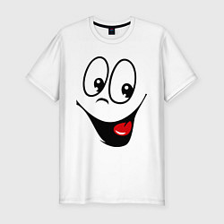 Мужская slim-футболка Заразительная улыбка